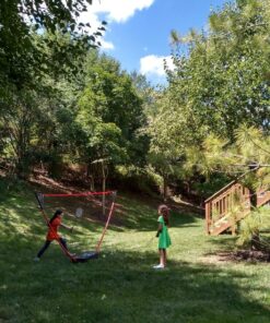 Zume Games Portable Badminton Set with Freestanding Base - Sets Up on Any Surface in Seconds - No Tools or Stakes Required Red/Black/Green 29 91dabgAFNSL