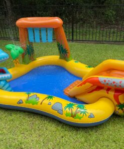 Intex Dinosaur Inflatable Play Center, 98in X 75in X 43in, for Ages 2+ 49 91df eyg3rL