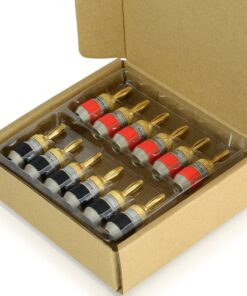 Mediabridge™ Banana Plugs - Corrosion-Resistant 24K Gold-Plated Connectors - 6 Pair/12 Banana Plugs (Part# SPC-BP2-6) 27 91dj tUGEJL