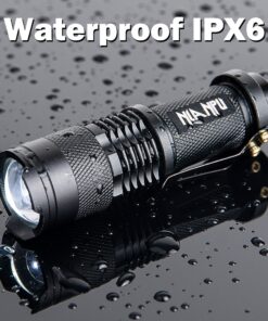 5 Pack SK-68 3 Modes Handheld Mini Cree Q5 LED Flashlight Torch Tactical Lamp 7w 300lm Adjustable Focus Zoomable Light 24 91dps0p4XWL