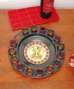 New Maxam 16 Shot Roulette Drinking Game Set 16 Numbered Shot Glasses 2 Metal Roulette Balls 16PCS Set 17 91dsR0pnH8L