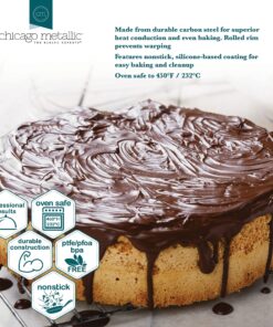 Chicago Metallic Professional Non-Stick Round Cake Pan, 9-Inch 18 91dwN776b L