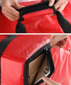 New Star Foodservice 50134 Insulated Pizza Delivery Bag, 20" by 19" by 13", Red 20 by 19 by 13-Inch, Red 15 91dybSca51L
