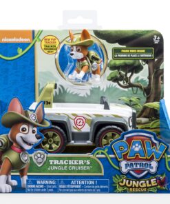 Paw Patrol, Jungle Rescue, Tracker’s Jungle Cruiser, Vehicle & Figure 21 91e19mxSiL