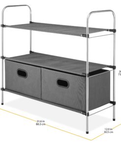 Whitmor Closet Shelves and Drawers - Multipurpose Portable Closet Organization Solution 27 91e2JpEtOEL