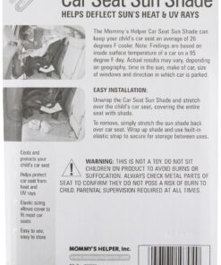 Alternative view of Car Seat Sun Shade Cover - Keep Your Baby's Carseat at a Cooler Temperature - Covers and Blocks Out Heat & Sun - More Comfortable for Baby or Child - Protection from UV Sunlight - Mommy's Helper