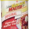 Golden Malted Waffle and Pancake Flour, Original, 33-Ounce Can 33 Ounce (Pack of 1) 3 91e58 TKc3L