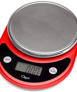 Ozeri Pronto Digital Multifunction Kitchen and Food Scale, Black on Red 27 91eBmAUuJPL