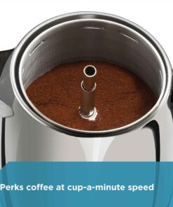 Farberware 12-Cup Electric Percolator Coffee Pot, Premium Stainless Steel, FCP412 12 Cup 27 91eJ0LYepL