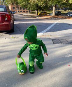 Disguise Deluxe PJ Masks Gekko Costume Small (2T) 30 91eL9SOBrUL