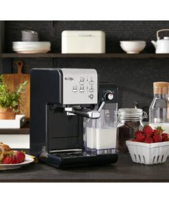 Mr. Coffee Espresso and Cappuccino Machine, Programmable Coffee Maker with Automatic Milk Frother and 19-Bar Pump, Stainless Steel 38 91eUFQamGlL