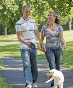 Hertzko Heavy Duty Retractable Dog Leash - Purple and Black, 16 Foot, Supports up to 110lbs - Ideal Retractable Dog Leashes for Small, Medium & Large Dogs, Heavy Duty Purple Dog Leash with Thick Rope for up to 110 LBS 22 91eUgyfcffL