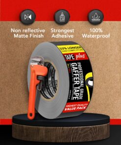Alternative view of TapePlus Gaffer Tape - Huge Roll! 2 Inch x 40 Yards (120 Feet) Black Tape - Gaffers Tape Used for Gaff Tape, Duct Tape, Electrical Tape, Fabric Tape, Floor Tape, Book Binding Tape & More