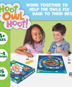 Alternative view of Peaceable Kingdom Hoot Owl Hoot Cooperative Color Matching Game for 2 to 4 Kids Ages 4+