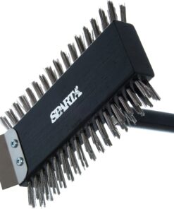 Alternative view of SPARTA 4029000 Stainless Steel Grill Brush, Grill Scraper With Metal Bristles, 30.5 Inches, Black