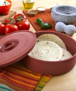 IMUSA USA Microwave Tortilla Warmer, 1 Pack, Brown 24 91efm69GgS