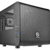 Thermaltake Core V1 SPCC Mini ITX Cube Gaming Computer Case Chassis, Interchangeable Side Panels, Black Edition, CA-1B8-00S1WN-00 18 91egUhloTQL