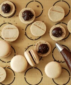 Silpat Perfect Macaron Non-Stick Silicone Baking Mat, 11-5/8" x 16-1/2", Orange 53 91einewSIFL