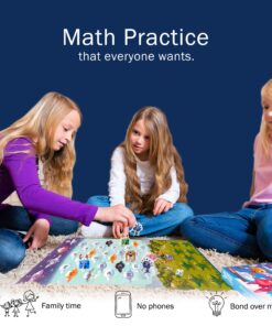 Logic Roots Cloud Hoppers Addition and Subtraction Game - Fun Math Board Game for 6 - 8 Year Olds, Easy to Play Educational Game for Kids at Home, Perfect STEM Toy Gift for Girls & Boys, Grade 1 & Up 13 91eqLbcdsCL