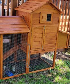 Best Choice Products 80in Outdoor Wooden Chicken Coop Multi-Level Hen House, Poultry Cage w/Ramps, Run, Nesting Box, Wire Fence, 3 Access Areas 43 91eskbGTbWL