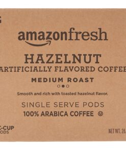 AmazonFresh 80 Ct. K-Cups, Hazelnut Flavored Medium Roast, Keurig K-Cup Brewer Compatible Hazelnut, Medium Roast 80 Count (Pack of 1) 25 91etWN3A0aL