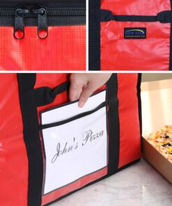 New Star Foodservice 50134 Insulated Pizza Delivery Bag, 20" by 19" by 13", Red 20 by 19 by 13-Inch, Red 14 91ezfxp8BhL