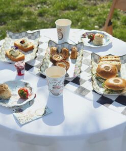 Talking Tables Truly Alice Food Serving Platter 12" x 7.5" a Tea Party Birthday, Multicolor 1 16 91f iRLW4RS