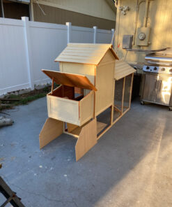 Best Choice Products 80in Outdoor Wooden Chicken Coop Multi-Level Hen House, Poultry Cage w/Ramps, Run, Nesting Box, Wire Fence, 3 Access Areas 55 91f0XrwxFWL