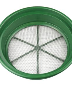 SE 13 1/4 Inch Stackable Classifier Gold Prospecting Pan - 1/8 Inch Stainless Steel Mesh Sifting Pan, Green Pans 18 91f3c4yjvSL