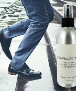 Cadillac Select Premium Water Repellent & Stain Protector Waterproofing Spray Great for use on Suede Shoes, Sheepskin, Nubuck, and Leather Non-aerosol 13 91f4iqqHxJL
