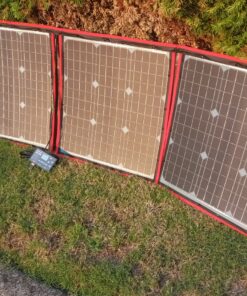 DOKIO 160W 18V Portable Solar Panel Kit (ONLY 9lb) Folding Solar Charger with 2 USB Outputs for 12v Batteries/Power Station AGM LiFePo4 RV Camping Trailer Car Marine…… 54 91f4vmKNe2L