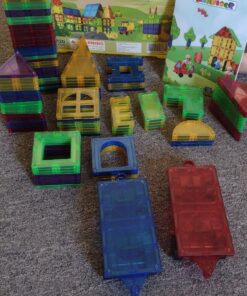 MAGBLOCK 120 PCS Magnetic Blocks, Magnetic Tiles Building Blocks for Kids Toys Magnet Toys Set 3D Building Blocks for Toddler Boys and Girls 120pcs magnetic tiles 28 91fAKoQ6jL