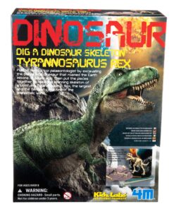 4M KidzLabs Dig A Dino Tyrannosaurus Rex, Paleontology Skeleton Fossil Dinosaur Discovery - STEM Toys Educational Gift for Kids & Teens, Girls & Boys 26 91fESs5HCJL 2