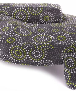 My Brest Friend Original Nursing Pillow | Ergonomic Breastfeeding Pillows | Supports Both Mom & Baby | Breastfeeding Essentials | Handy Side Pocket, Double Straps & Removable Cover, Fireworks Grey/Yellow Fireworks 25 91fFUpIEfTL 1