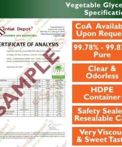 Glycerin Vegetable - 1 Quart (43 oz.) - Non GMO - Sustainable Palm Based - USP - KOSHER - PURE - Pharmaceutical Grade - safety sealed HDPE container with resealable cap 20 91fHA3LGvfL