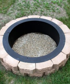 Sunnydaze 2mm Thick Steel Fire Pit Ring Insert - DIY Above or In-Ground Liner - 46-Inch Outer Diameter (30-Inch Inner Diameter) 30 Inch 27 91fHYsvgNXL