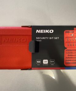 NEIKO 10048A Security Bit Set 100-Piece Set Cr-V Steel 1/4-inch Adapters Phillips Slotted Hex Torx Star Tamperproof Pozi Square Spanner Torque Tri-Wing Clutch Spline Screwdriver Bit 100 Piece 35 91fJ3cszNFL
