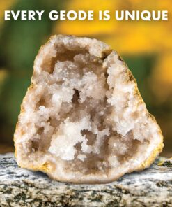 Break Open 2 Jumbo Geodes– Break Your Own Large Geode with Crystals, Earth Science Kit for Kids to Learn Geology, Gifts for Rock Collectors, Cool Rocks for Boys and Girls 33 91fTqCyvIcL