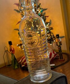 Bormioli Rocco Officina Water Bottle | 37.25 oz, Italian Glass Pitcher | Airtight Seal & Metal Clamp | Easy To Carry Handle, Dishwasher Safe & Eco-Friendly | Safe For Infused & Carbonated Drinks 41 91fbB39EUL