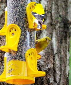 Stokes Select Thistle Tube Bird Feeder with Six Feeding Ports, Yellow, 1.6 lb Capacity - 38224, small 19 91fo51Pex3L