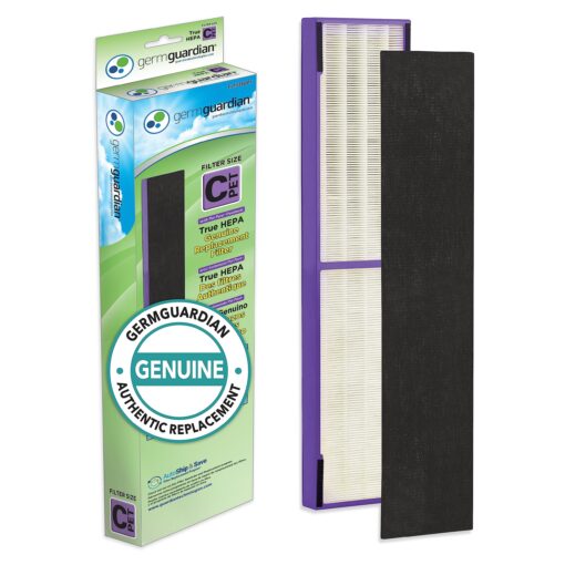 Germ Guardian FLT5250PT True HEPA GENUINE Air Purifier Replacement Filter C, with Pet Pure Treatment for GermGuardian AC5250PT, AC5000E, AC5300B, AC5350W, AC5350B, CDAP5500, and More 1 Count (Pack of 1)