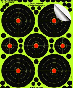 Alternative view of Splatterburst Targets - 4 inch Adhesive Stick & Splatter Shooting Targets - Gun - Rifle - Pistol - Airsoft - BB Gun - Pellet Gun - Air Rifle - Made in USA 25 pack