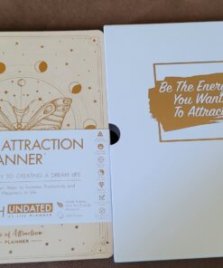 Law of Attraction Planner - Undated Deluxe Weekly, Monthly Planner, a 12 Month Journey to Increase Productivity & Happiness - Life Organizer, Gratitude Journal, and Stickers B5 Size Vanilla Butterfly Moon 43 91gD2oMV3cL 1