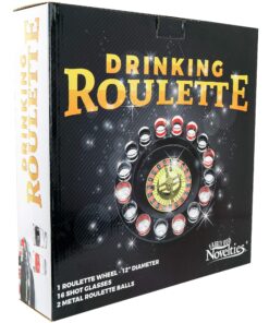 New Maxam 16 Shot Roulette Drinking Game Set 16 Numbered Shot Glasses 2 Metal Roulette Balls 16PCS Set 15 91gGoCB5CLL