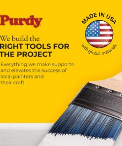 Purdy 144380520 XL Elite Series Sprig Flat trim Paint Brush, 2 inch One Size Brown 8 91gOywv5tdL