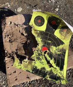 Splatterburst Targets - 12 x18 inch - Silhouette Splatter Target - Easily See Your Shots Burst Bright Fluorescent Yellow Upon Impact - Made in USA 10 pack 37 91gZmyDRtXL