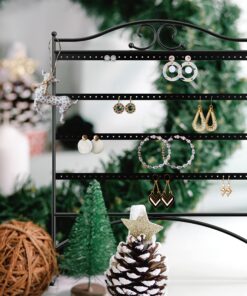 Mango Steam Jewelry Organizer for Hanging Earrings Black 30 91gcASE7L