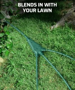 DEWENWILS 25 Ft Outdoor Extension Cord Multiple Outlets for Christmas, Evenly Spaced 3 Outlets Plugs with Safety Cover, 16/3 SJTW Weatherproof Wire for Outdoor Lights and Holiday Decorations Green 21 91gfnFFC5CL