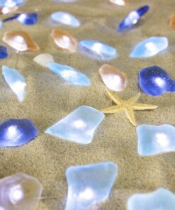 Alternative view of Impress Life Decorative String Lights, Sea Glass Festive Beach Themed 10 ft 40 LEDs Battery&USB Cord Operated Eco-Friendly with Multi-Function Remote for Tent Wedding Nursery Bedroom Party Ornament