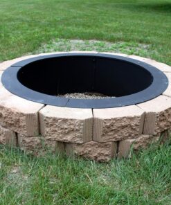 Sunnydaze 2mm Thick Steel Fire Pit Ring Insert - DIY Above or In-Ground Liner - 46-Inch Outer Diameter (30-Inch Inner Diameter) 30 Inch 26 91gy8zQSFmL